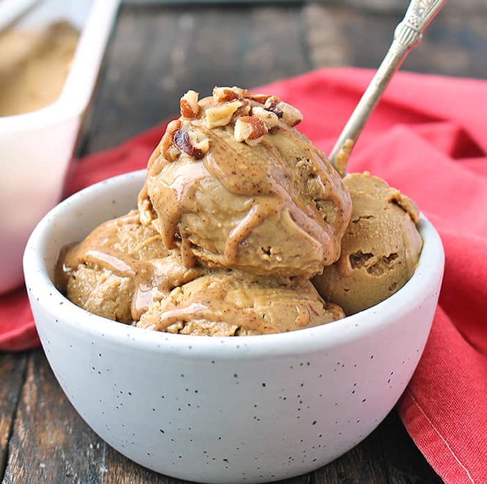 Paleo Almond Butter Molasses Ice Cream 