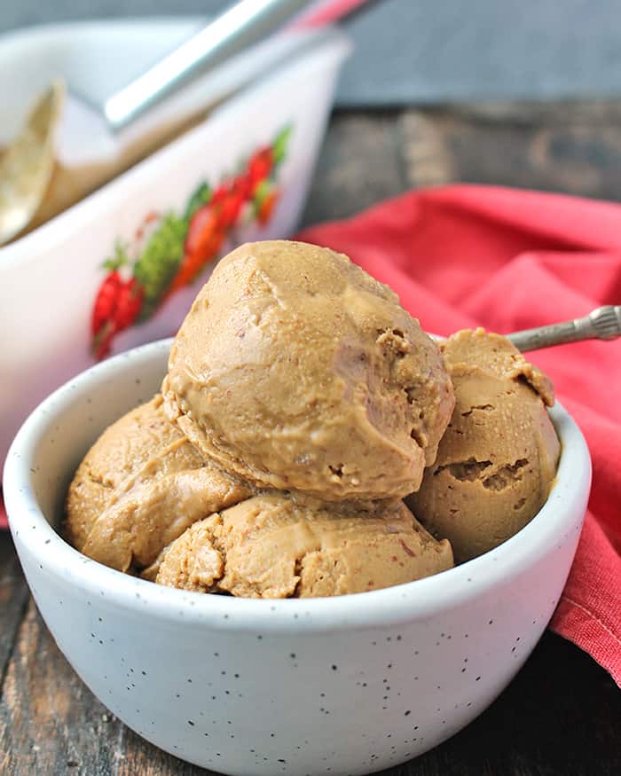 Paleo Almond Butter Molasses Ice Cream 