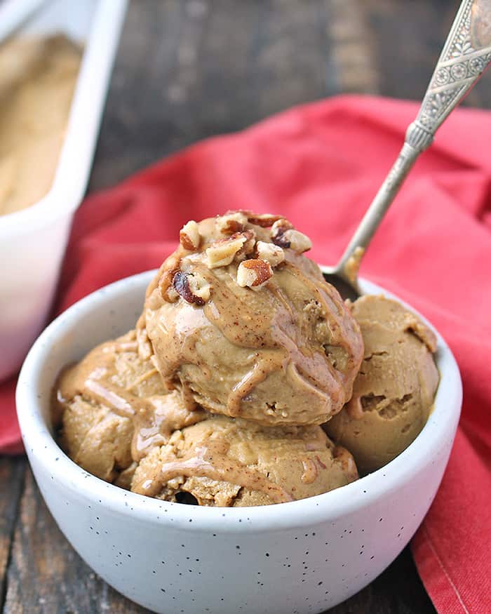 Paleo Almond Butter Molasses Ice Cream 