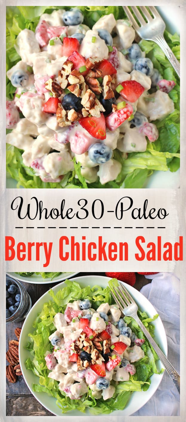 Paleo Whole30 Berry Chicken Salad 