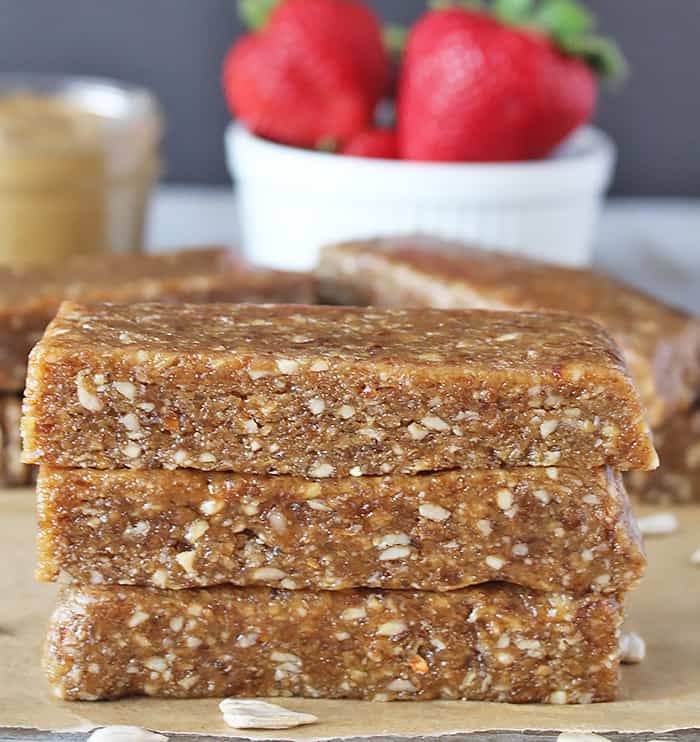 Paleo Sunbutter Protein Bars Copycat Peanut Butter RXBar