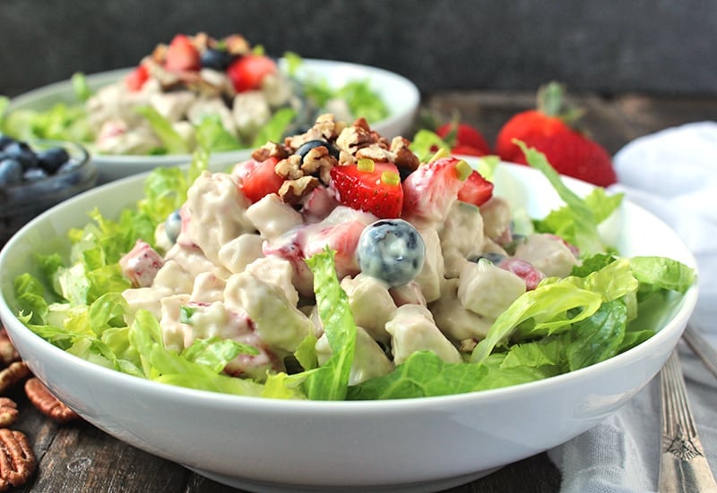 Paleo Whole30 Berry Chicken Salad 