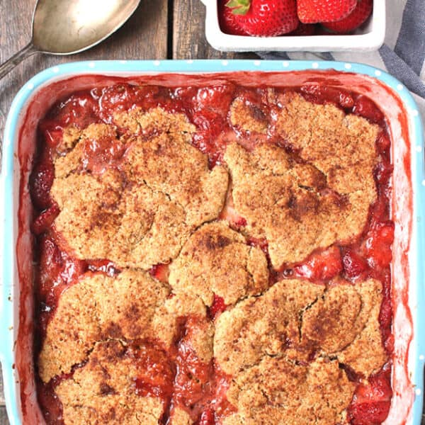 Paleo Strawberry Cobbler