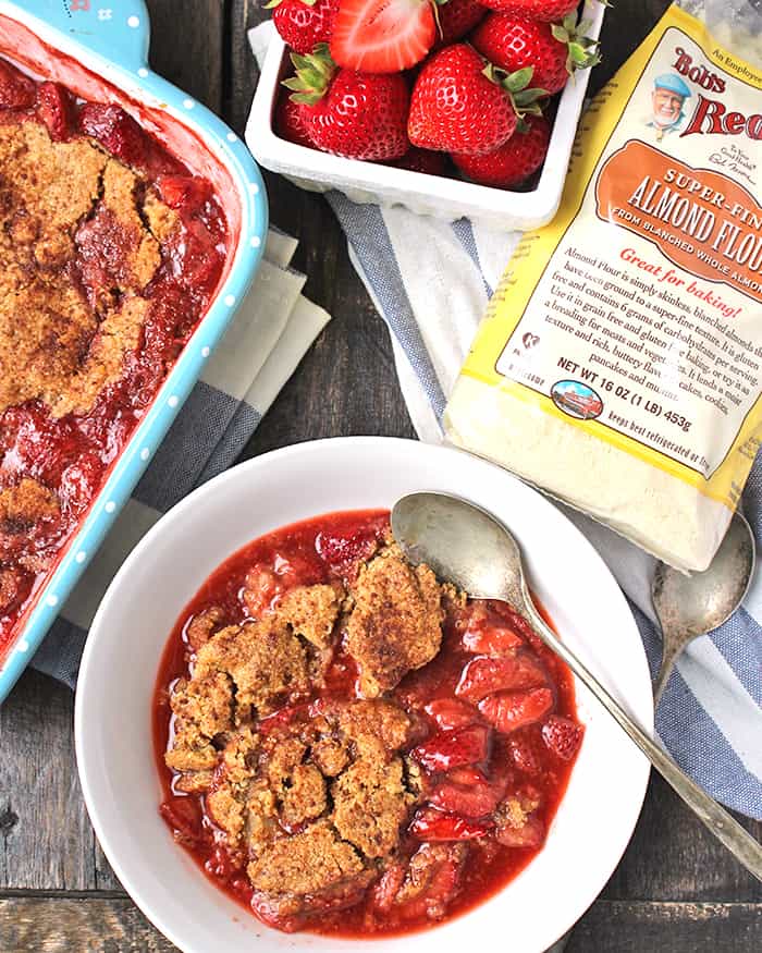 Paleo Strawberry Cobbler