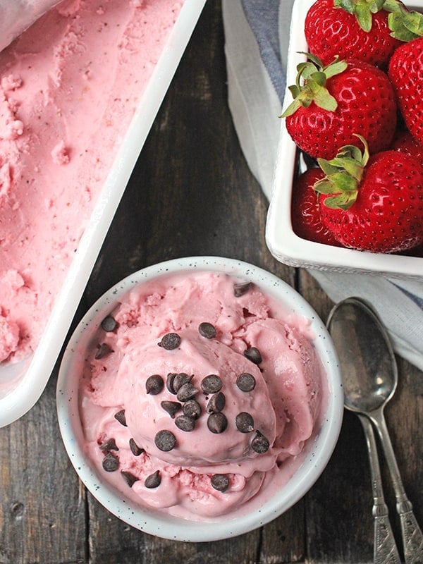 Paleo Strawberry Ice Cream 