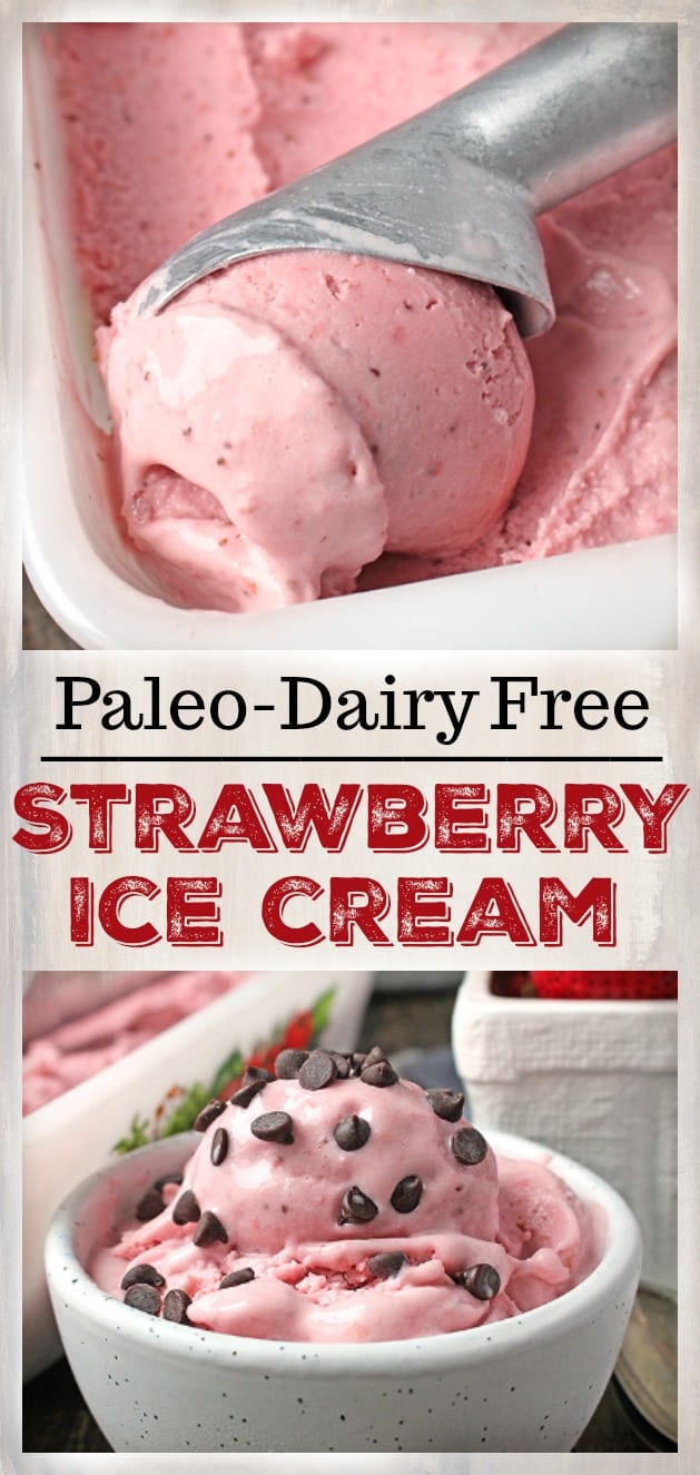 Paleo Strawberry Ice Cream 