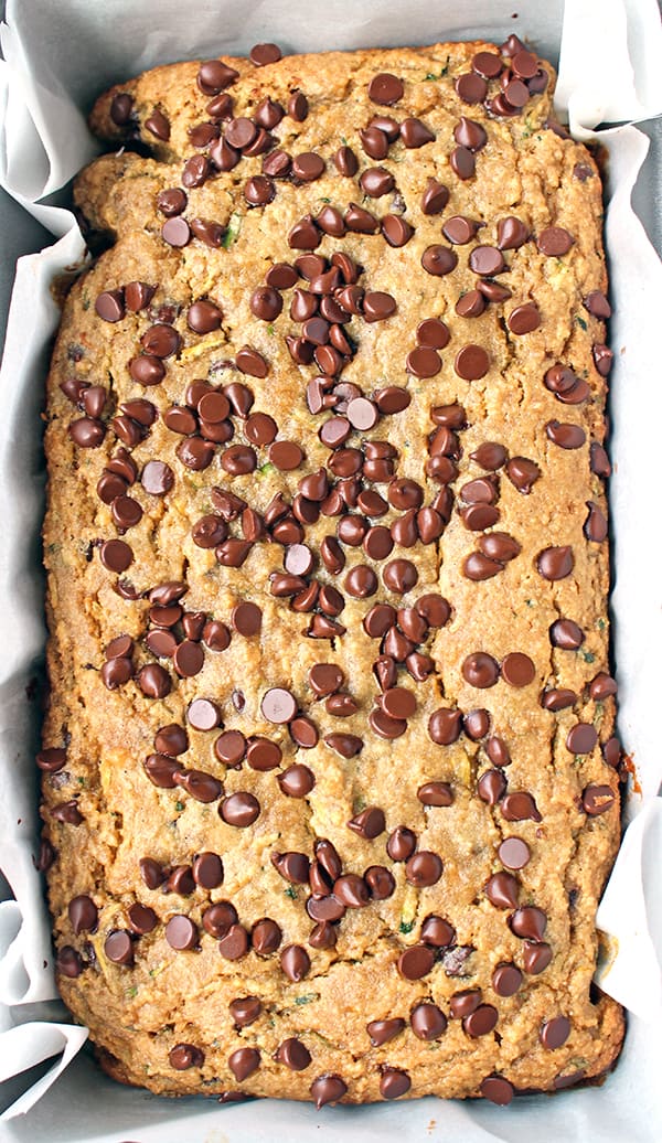 Paleo Chocolate Chip Zucchini Bread 