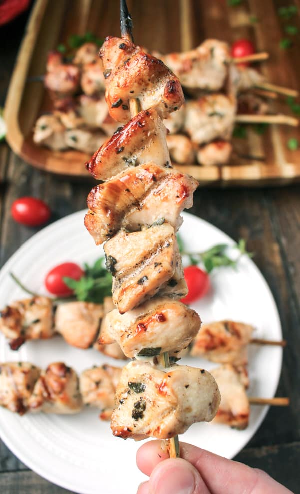 Paleo Grilled Chicken Kabobs 