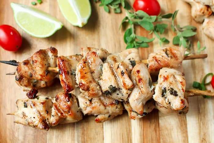 Paleo Grilled Chicken Kabobs