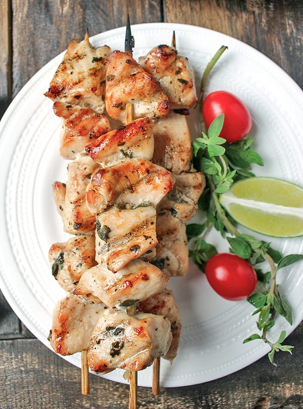 Paleo Grilled Chicken Kabobs