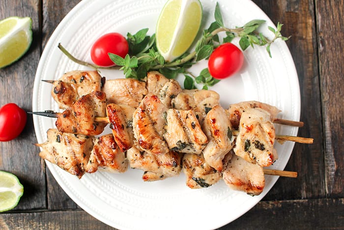 Paleo Grilled Chicken Kabobs