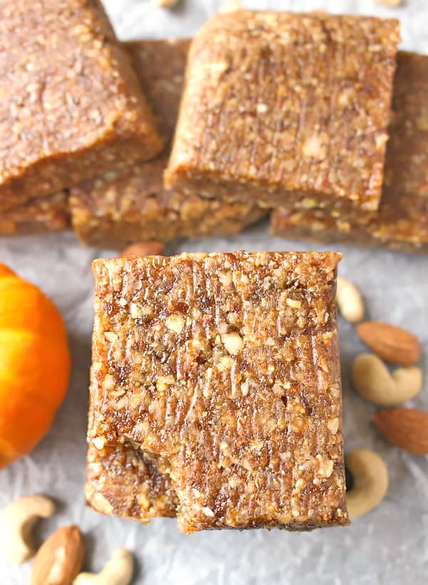 Paleo Pumpkin Protein Bars Copycat RX Bar