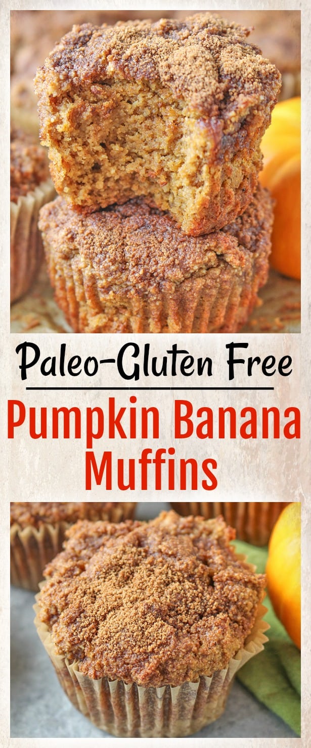 Paleo Pumpkin Banana Muffins