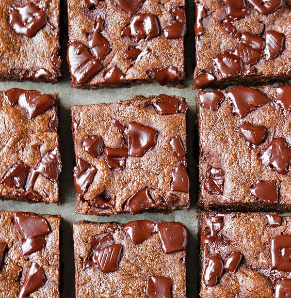 Paleo Gingerbread Chocolate Chunk Blondies