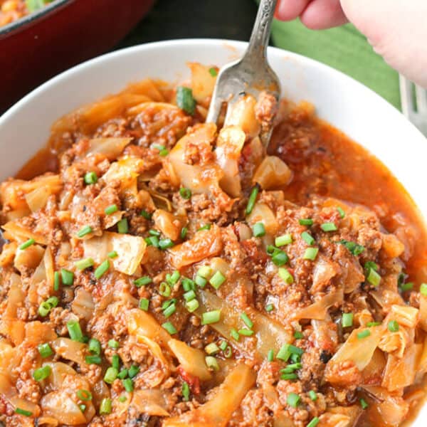 Paleo Whole30 Cabbage Roll in a Bowl