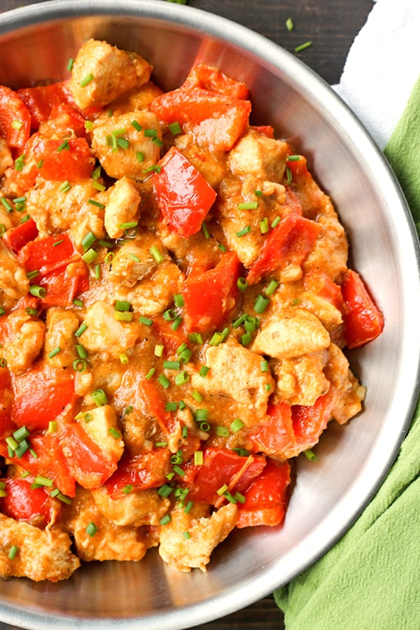 This Paleo Whole30 Sweet and Sour Chicken is a meal the whole family will love. A homemade sauce that is sweetened with only fruit and comes together quickly. A heathy, easy meal that is gluten free, dairy free, and low fodmap.