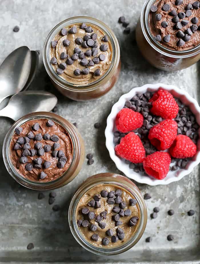 This Paleo Vegan Chocolate and SunButter Pudding is a delicious no-bake treat that everyone will love. It is creamy, rich, healthy, and easy to make. Gluten free, dairy free, nut free, and naturally sweetened.