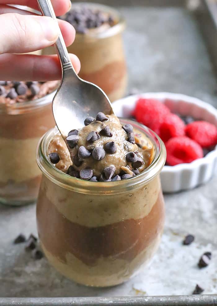 This Paleo Vegan Chocolate and SunButter Pudding is a delicious no-bake treat that everyone will love. It is creamy, rich, healthy, and easy to make. Gluten free, dairy free, nut free, and naturally sweetened.