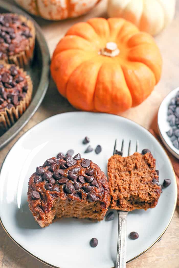 These Paleo Nut-Free Pumpkin Muffins are a simple and healthy treat. They are gluten free, dairy free, and naturally sweetened.