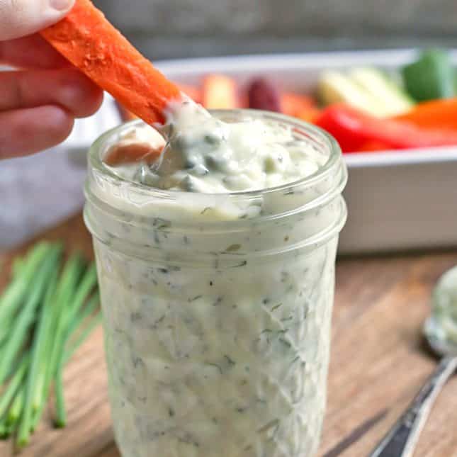 Paleo Low FODMAP Ranch Dressing Real Food with Jessica