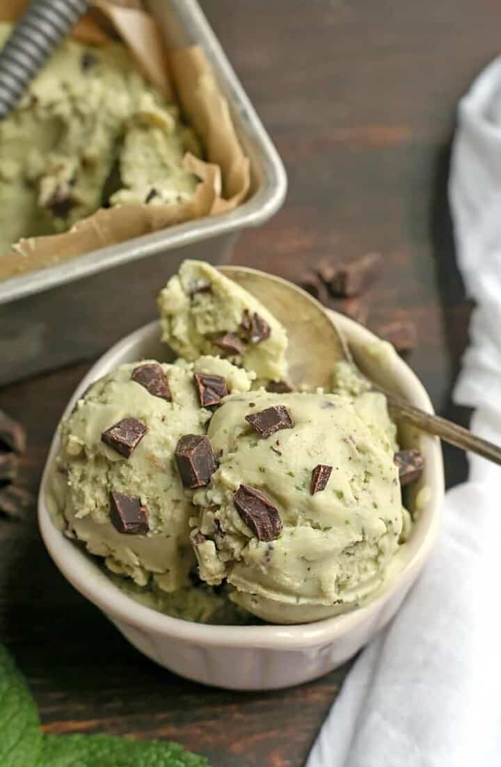 Dairy Free Mint Chocolate Chip Ice Cream Real Food with Jessica