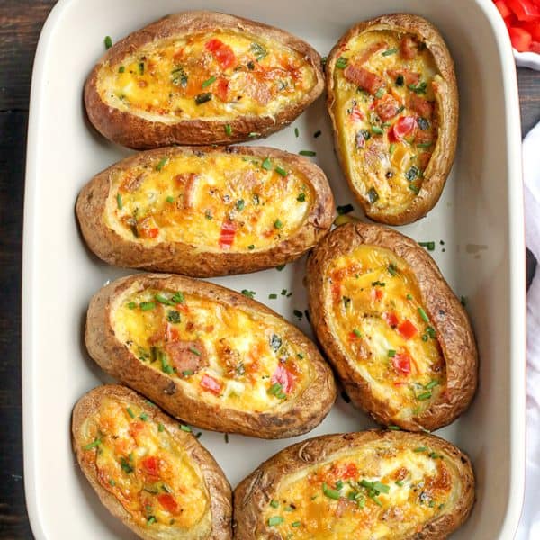 Paleo Whole30 Egg Potato Boats