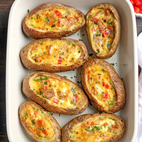 Paleo Whole30 Egg Potato Boats