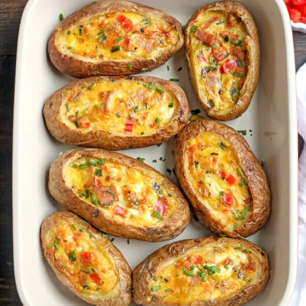 Paleo Whole30 Egg Potato Boats