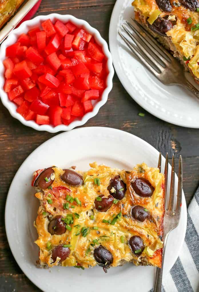 Paleo Whole30 Greek Breakfast Casserole Real Food with Jessica