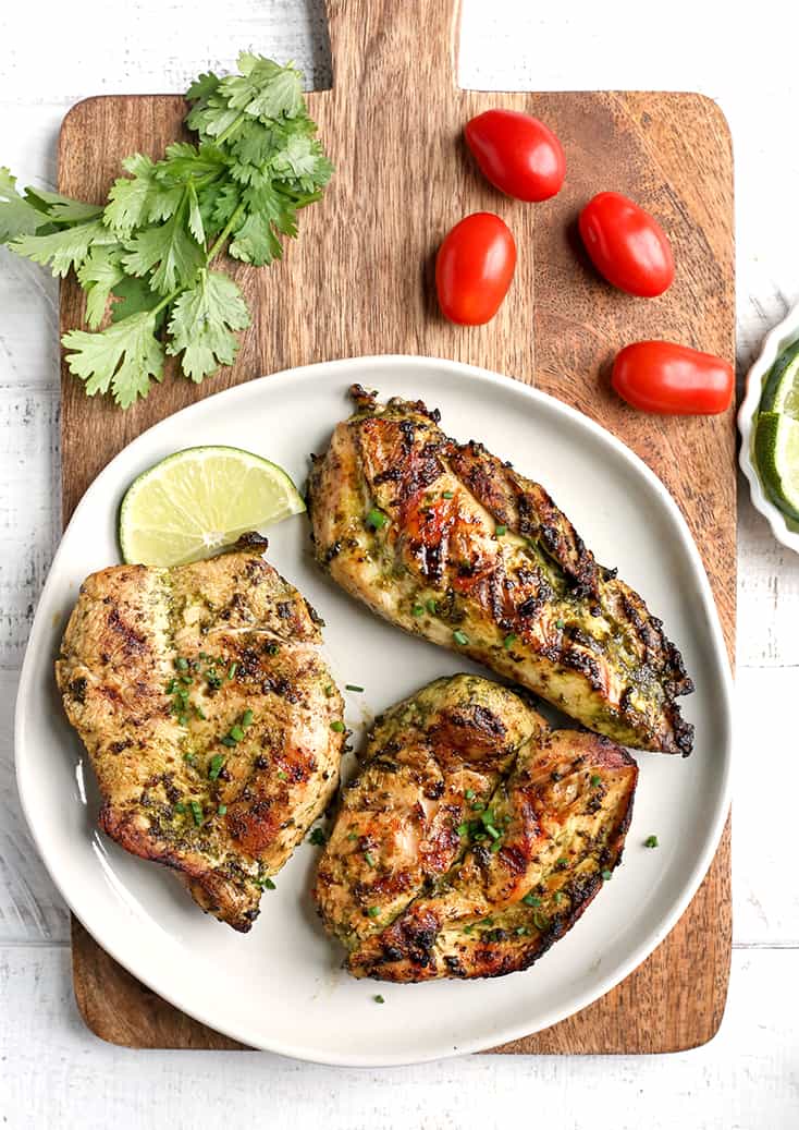 This Paleo Whole30 Cilantro Lime Chicken is easy, quick, and so flavorful. It's gluten free, dairy free, low carb, and low FODMAP. 