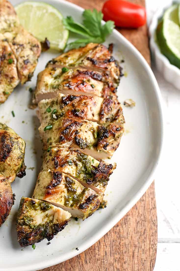 This Paleo Whole30 Cilantro Lime Chicken is easy, quick, and so flavorful. It's gluten free, dairy free, low carb, and low FODMAP. 