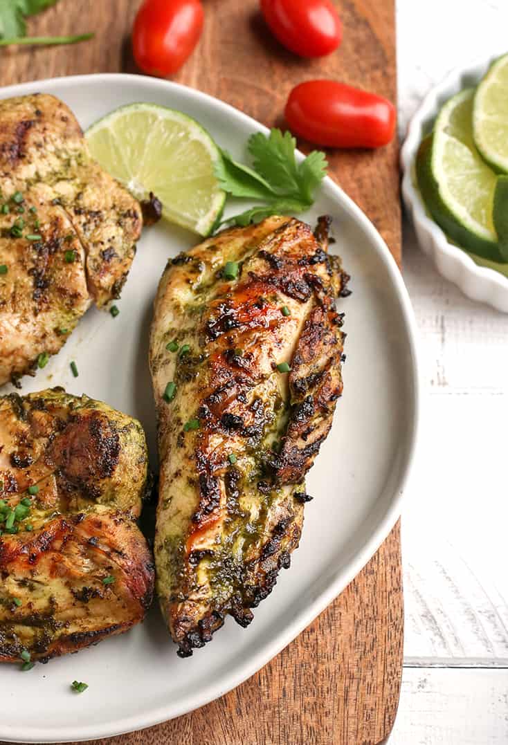 This Paleo Whole30 Cilantro Lime Chicken is easy, quick, and so flavorful. It's gluten free, dairy free, low carb, and low FODMAP. 