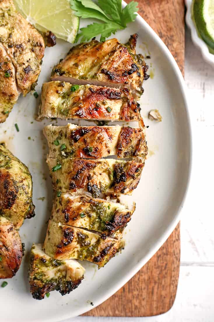 This Paleo Whole30 Cilantro Lime Chicken is easy, quick, and so flavorful. It's gluten free, dairy free, low carb, and low FODMAP. 