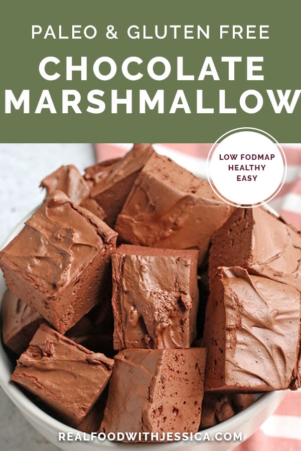 These Paleo Chocolate Marshmallows are easy to make and so delicious! Only 4 ingredients and the best tasting marshmallows you'll ever have. Gluten free, dairy free, and maple syrup sweetened.