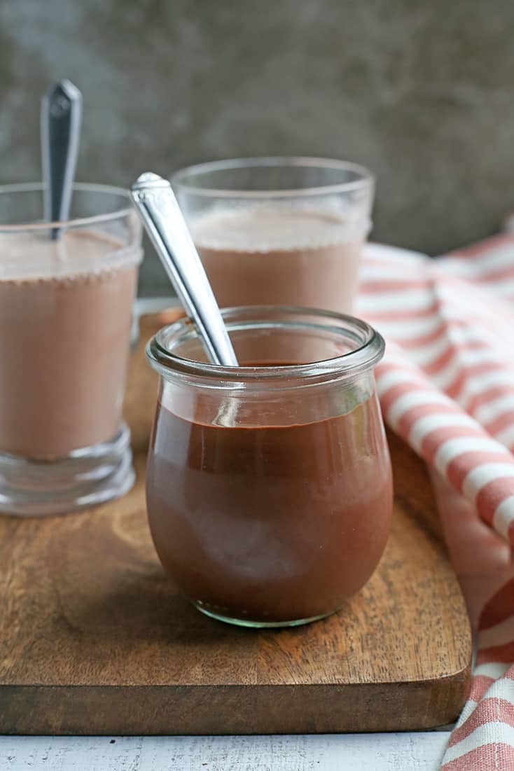 This Paleo Chocolate Milk Syrup is simple to make and so delicious. Mix with your favorite nut milk or coconut milk for a sweet treat. Dairy free, low FODMAP, vegan, and naturally sweetened.