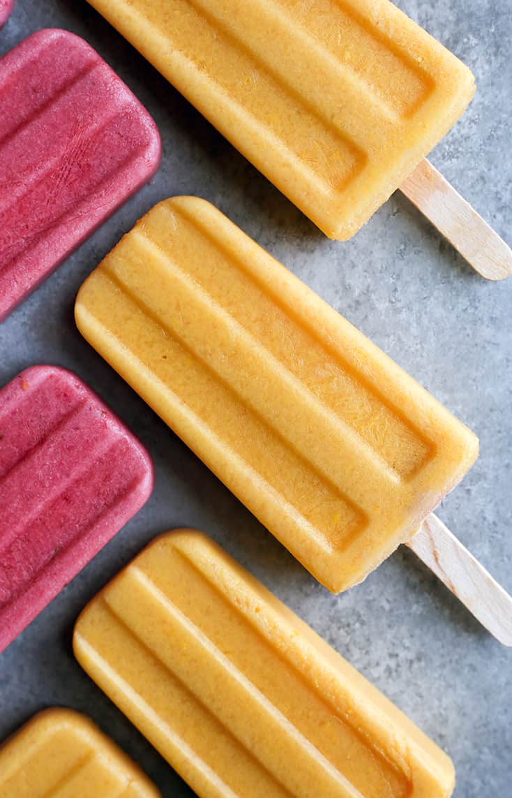 These Paleo Vegan 2 Ingredient Fruit Popsicles are easy to make and make a great summer treat. They are dairy free, nut free, and so delicious!