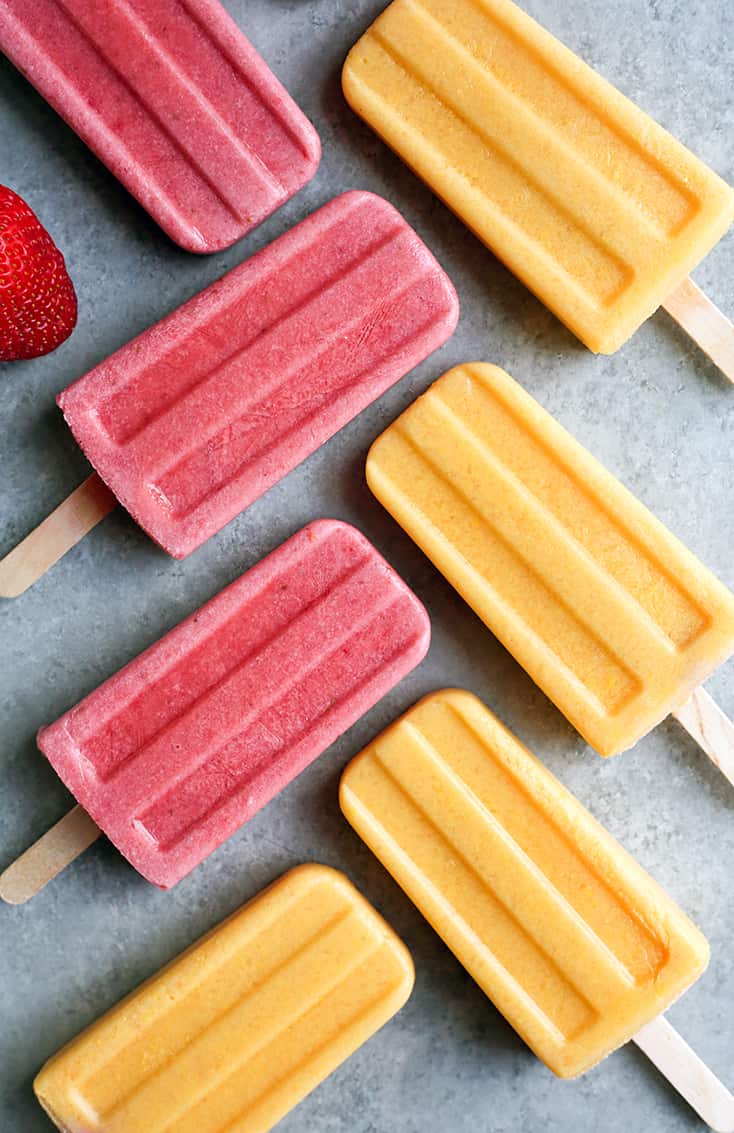 These Paleo Vegan 2 Ingredient Fruit Popsicles are easy to make and make a great summer treat. They are dairy free, nut free, and so delicious!