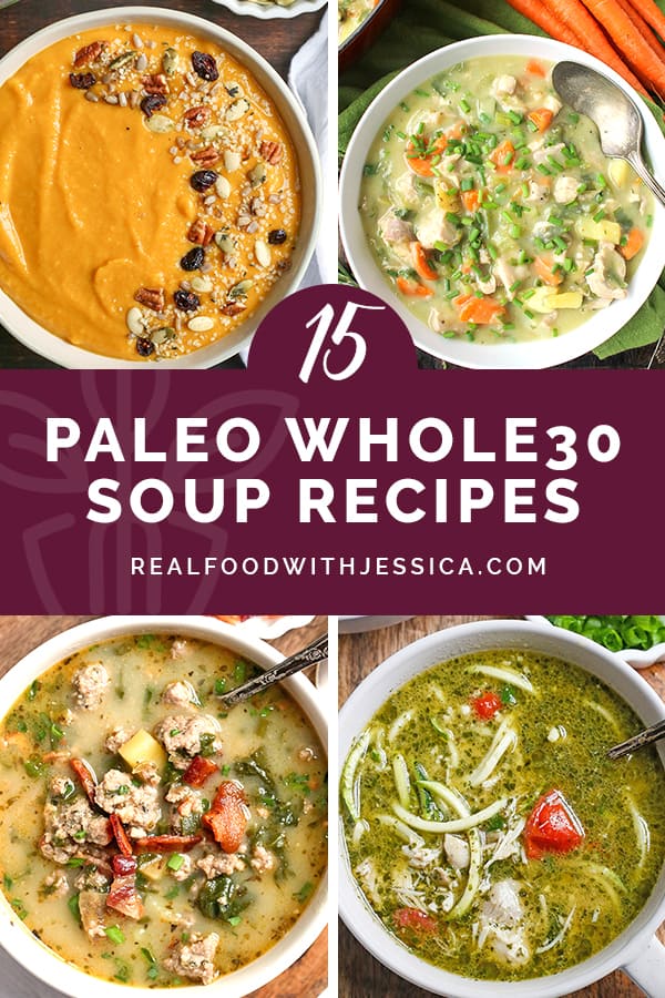 This round up of 15 Paleo Whole30 Soups you will love will give you lots of inspiration to keep dinner interesting. All hearty, flavorful, and delicious! All gluten free, dairy free, egg free with low carb and low FODMAP options.