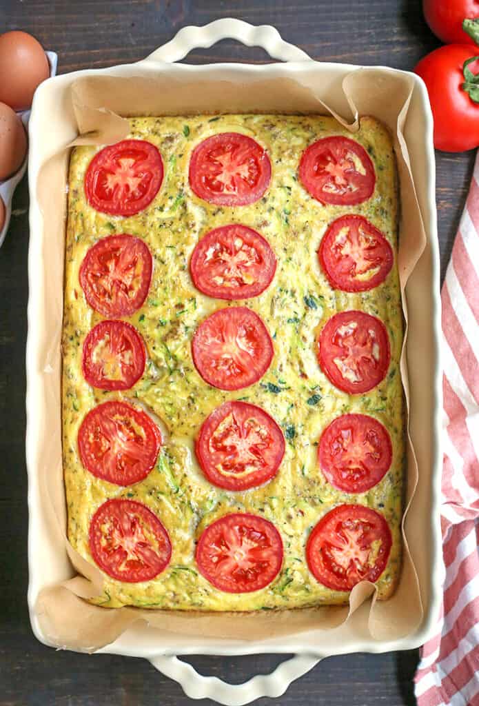 Paleo Whole30 Sausage Zucchini Breakfast Casserole Real Food with Jessica