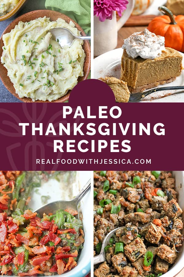 A collection of all the Paleo Thanksgiving Recipes that you will need. Many are Whole30, not including the desserts. All are gluten free, dairy free, and the desserts are naturally sweetened.