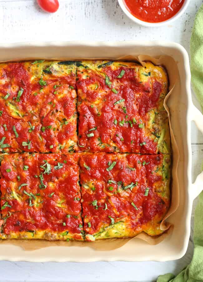 Paleo Sausage Marinara Breakfast Casserole Real Food with Jessica