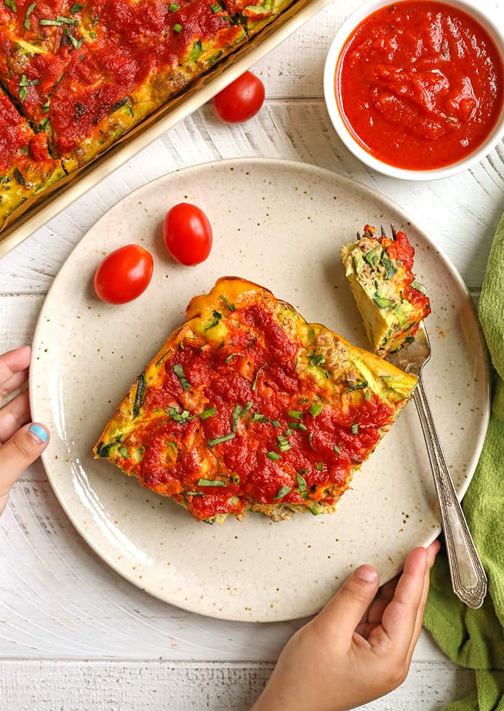 Paleo Sausage Marinara Breakfast Casserole Real Food with Jessica