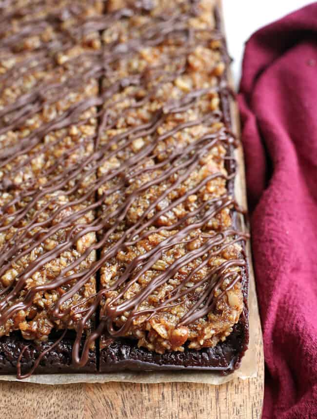 Paleo Vegan German Chocolate Brownies Real Food with Jessica