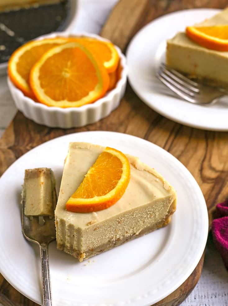 paleo orange cheesecake