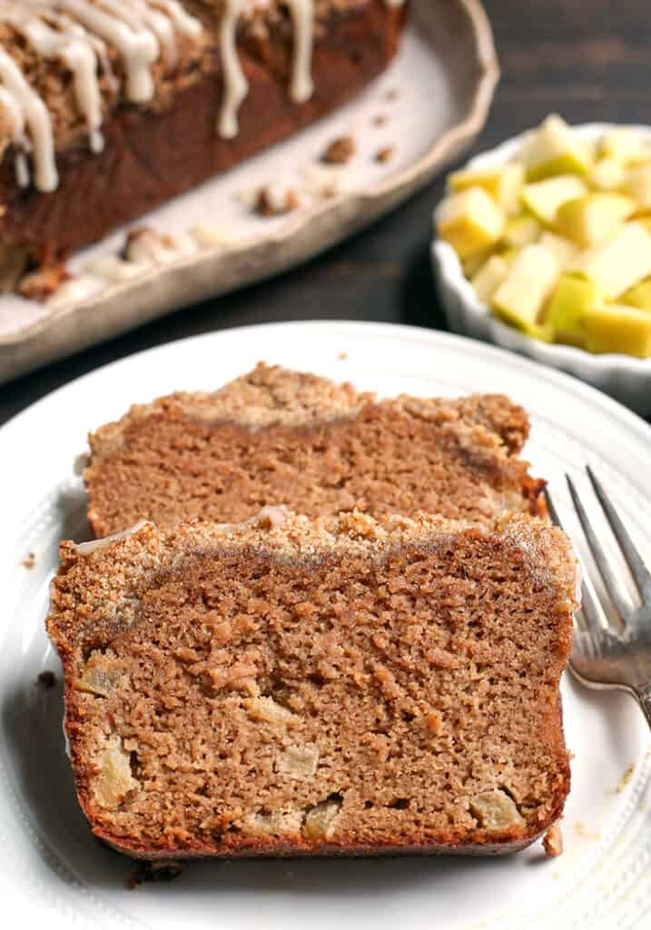 paleo apple pie crumb bread