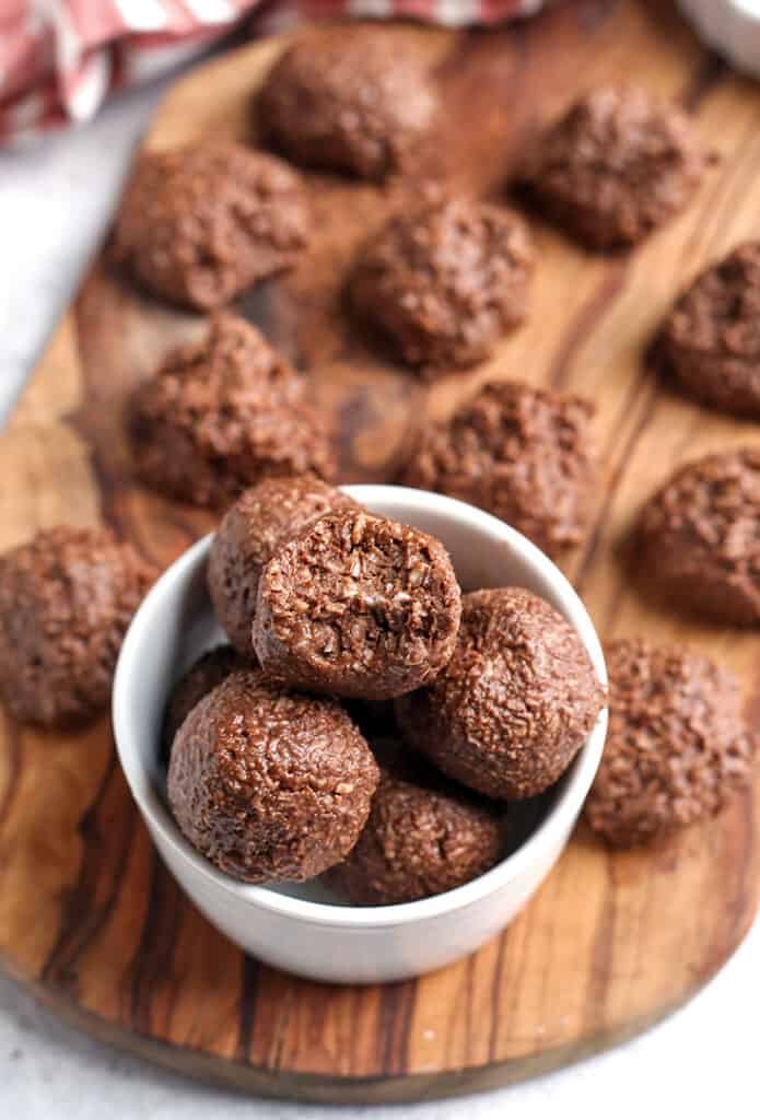 nut free paleo chocolate coconut bites