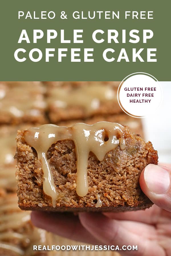 paleo apple coffee cake with text 