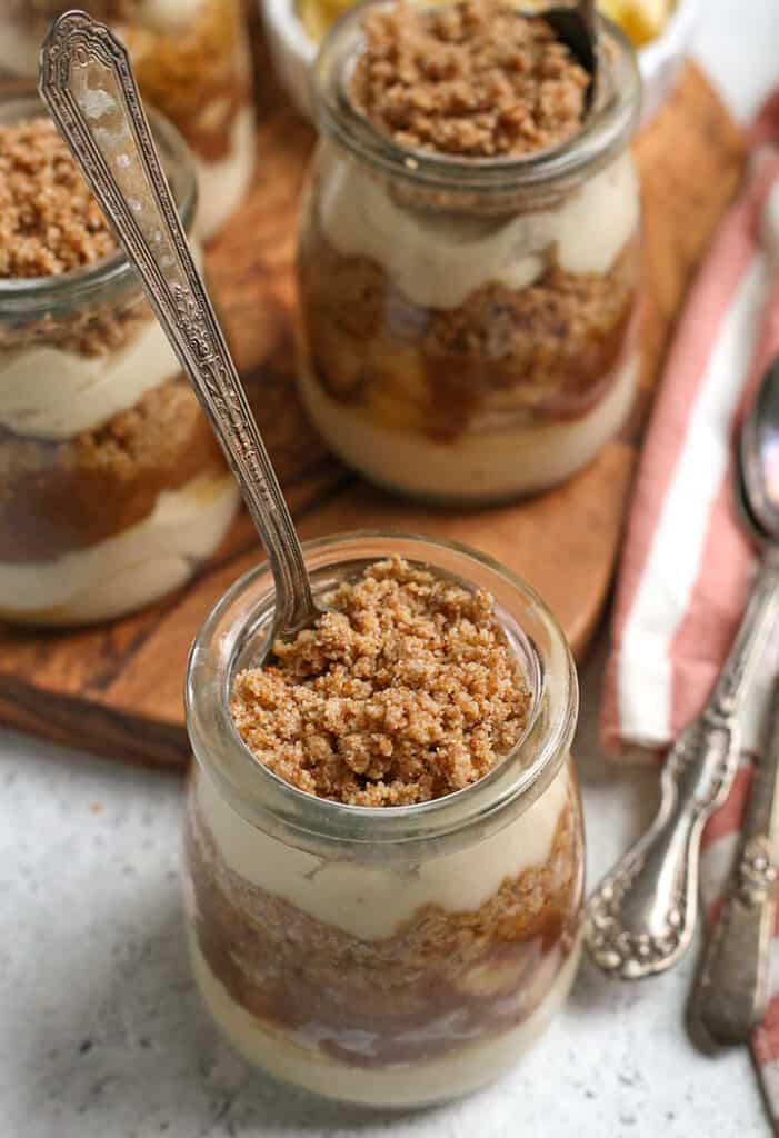 paleo vegan caramel apple parfaits 