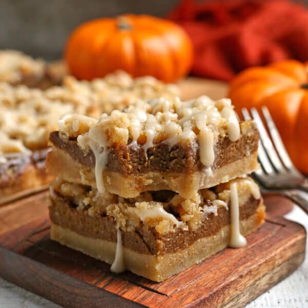Paleo Vegan Pumpkin Pie Crumb Bars
