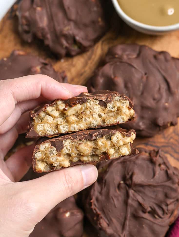 hand holding a vegan gluten free star crunch cookie